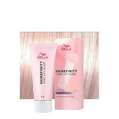 Imagen de Wella Shinefinity Toffee Cream 07/13 Rubio Medio Ceniza Dorado 60ml coloración demipermanente