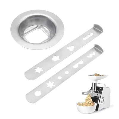 Imagen de BuxiuGK Galleta Accesorio para picadora de carne acero inoxidable,9 Formas accesorios galletas Mantequilla boquilla MUM4/MUM5