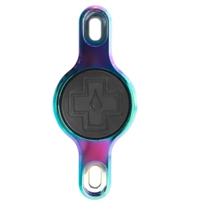 Imagen de Muc Off Secure Bicycle AirTag Holder, Unisex Adult, Turquoise Getaway Solids, (L) 85.5 x (W) 35.5 (D) 10.25mm