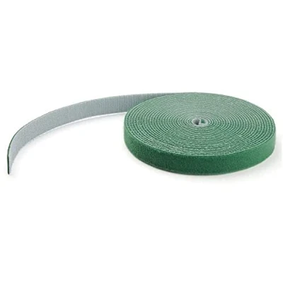 Imagen de StarTech.com Bobina de 7,6m Gancho y Bucle Tiras Reutilizables Cinta Sujetacables Envolturas Ajustables Tela para Gestión Cableado Verde (HKLP25GN)