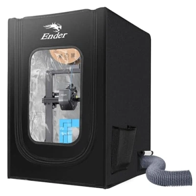 Imagen de Creality Caja de Impresora 3D con Interfaz ventilación (Kit Escape no Incluido), Funda Protectora para Ender 3/3 Pro / 3 V2 V3 SE 3V3 KE 3V2 Neo/ 5 CR10 K1 MAX, 55x65x75cm