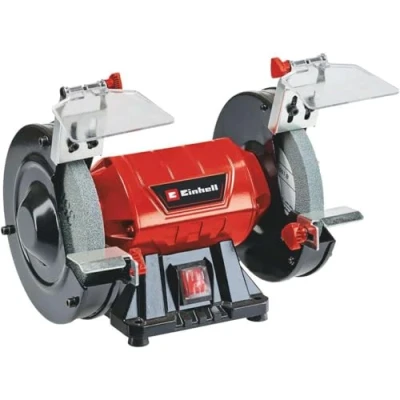 Imagen de Einhell Esmeriladora doble TC BG 150 (máx. W, muelas de Ø150 x ø32 16 mm, protección contra chispas, corrección forma y rectificado, incl. muela abrasiva gruesa fina K36/K60)