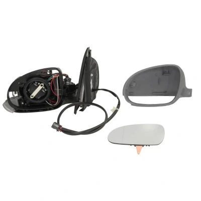 Imagen de espejo retrovisor Tyc 337 0096 izquierda imprimado asférico, calefactable, abatible eléctricamente, para ajuste elect. VOLKSWAGEN: Golf 5