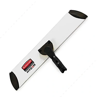 Imagen de Rubbermaid Commercial Marco para tapar el polvo de una sola cara, 91,4 cm, HYGEN Quick Connect, color amarillo, 18&quot;, 1