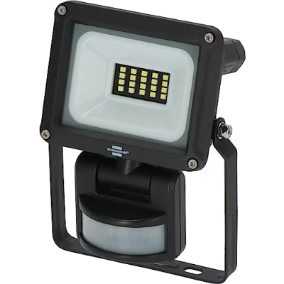 Imagen de Brennenstuhl Nuevo 2024 Foco infrarrojo, 1150 LM, 10 W, JARO 1060 P (Foco LED de Pared para Exteriores IP65, 10W, 1150lm, 6500K, con Detector Movimiento y Sensor crepuscular), Black