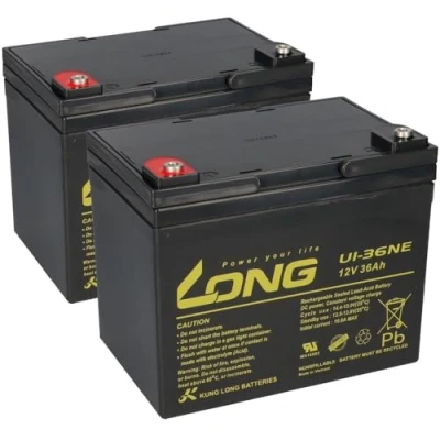 Imagen de Batería de repuesto para Invacare Mistral 2 x 12 V (24 V) 36 Ah Ciclo fijo AGM
