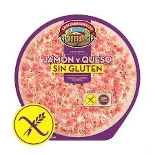 Imagen de (PACK 4 Und.) Pizza fresca de jamón Y QUESO cocida al horno piedra CASA TARRADELLAS 405 g. (JAMON SIN GLUTEN)