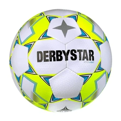 Imagen de Derbystar Apus Light v23 Balón de fútbol Unisex Juvenil, Color Blanco y Amarillo, 5