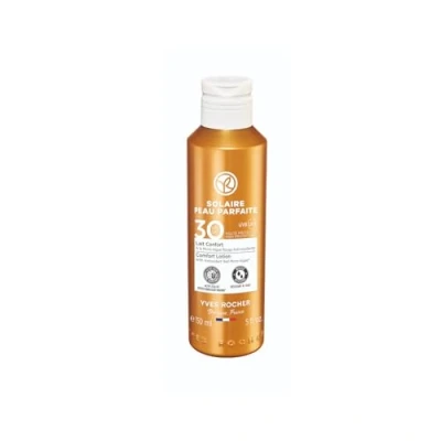 Imagen de Yves Rocher solar PIEL PERFECTA leche comodidad FPS 30, protección nutritiva para rostro y cuerpo, 150 ml