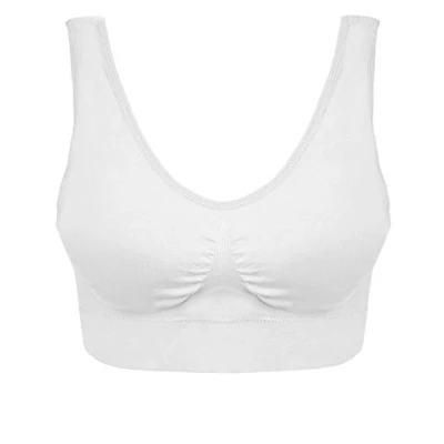 Imagen de Boolavard Sujetador Cómodo para Mujer, Clásico Bustier, Push Up y Sin Aros (FR/ES, Letras, 3XL, Regular, Blanco)