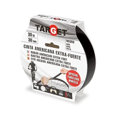 Imagen de TARGET CTN3030 Cinta Tubeless 30m x 30mm Bicicletas Negra Ruedas Llantas MTB