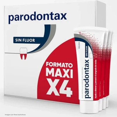 Imagen de Parodontax Pasta de Dientes Sin Flúor, Ayuda a Detener y Prevenir el Sangrado Encías, Para Unas Encías Sanas, Pack 4x75 ml
