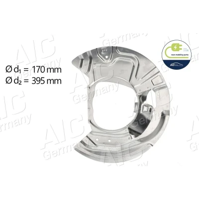 Imagen de AIC 57761 Chapa Protectora de Disco Freno Eje delantero, derecha BMW: X5
