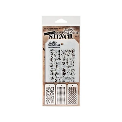 Imagen de Stampers Anonymous Tim Holtz Capas Stencil Set # 7