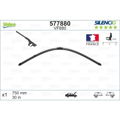 Imagen de Limpiaparabrisas Valeo Silencio X.trm 577880 750mm delante Sin marco AUDI: A2