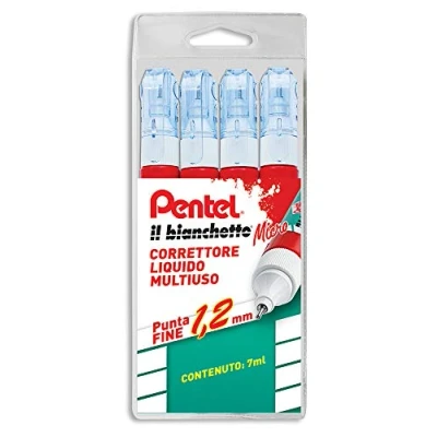 Imagen de Pentel 0100848 Corrector líquido tipo bolígrafo (Ampolla) Multi