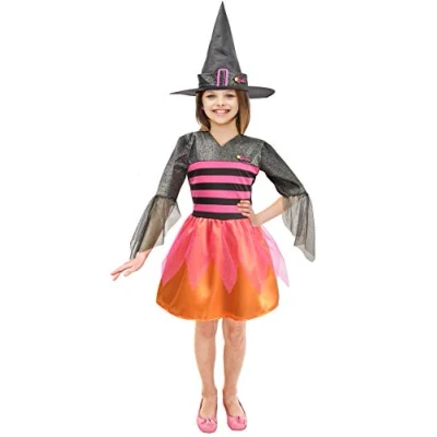 Imagen de Ciao Barbie Glamour Witch brujita Halloween Special Edition vestido disfraz original niña (Talla 4 5 años), multicolor, (11657.4 5)