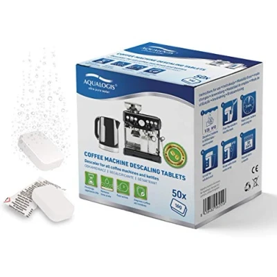 Imagen de Tabletas descalcificadoras grandes de 16 g para cafetera y tetera, compatible con Tassimo Bosch Senseo Nespresso (50)