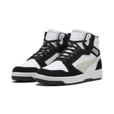 Imagen de Puma Rebound V6 SD Zapatillas altas blackfeather gray white, Talla: 42.5, Black feather white Piel/tejido sintético