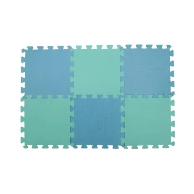 Imagen de Knit Pro KP10874 Tapetes de Bloqueo Encaje, Poliuretano, Verde/Azul/Naranja, 30cm x 30cm, Caja 9