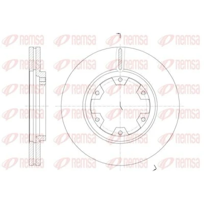Imagen de REMSA 6466.10 Disco de freno Eje delantero 277, 277 26 6 ventilado NISSAN: TERRANO 2, 1, Pathfinder FORD: Maverick SUV