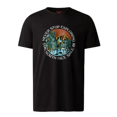 Imagen de The North Face Graphic TEE Camiseta estampada, Hombre, Talla: Small, Black/brandy brown