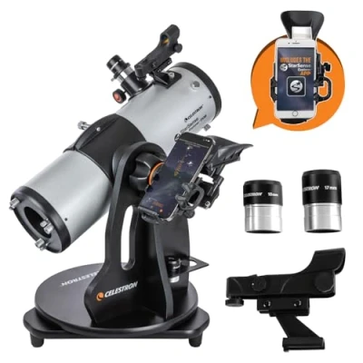 Imagen de Celestron 22480 StarSense Explorer: telescopio de 114mm sobremesa Tipo Dobson, manejo con Smartphone, Funciona la App StarSense, para Encontrar nebulosas, Planetas, etc. iPhone/Android