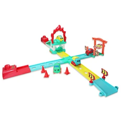 Imagen de JC Toys Mi Primera Pista para Coches Lots to Play Toys, Incluye 4 Coches, y rampa, fomenta la imaginación Creatividad, Multicolor, Unisex, +18 Meses,81508