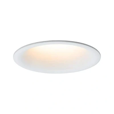 Imagen de Paulmann 93418 Luminaria empotrable LED Cymbal, incl. 1x6,5 W IP44, regulable, foco empotrable, blanco mate, Spot, plástico, lámpara 2000 K