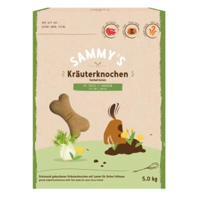Imagen de Huesos de Hierbas Sammy&#039;s Aperitivos para Perros horneados delicadamente con Cordero Fino 5 kg