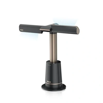 Imagen de Shark Ventilador de torre silencioso sin aspas TurboBlade, multidireccional y alta velocidad, alcance 20 m, 10 velocidades, horizontal, oscilación 180, mando, temporizador, Carbón, TF200SEU