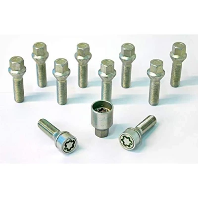 Imagen de H&amp;R Juego de Tornillos Rueda Cónicos M14x1.50 Longitud 38mm 10 Piezas Incl. Antirrobo
