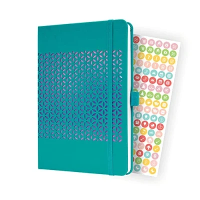 Imagen de SIGEL J4215 Jolie Agenda semanal 2024, tapa dura, 13,5 x 20,3 cm, 174 páginas, turquesa