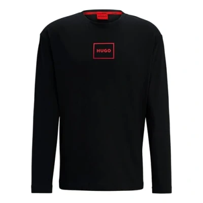 Imagen de HUGO LAZE Longsleeve Camiseta de pijama, Hombre, Talla: Large, Black