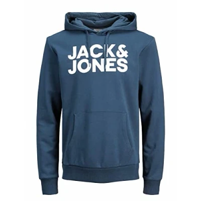 Imagen de JACK &amp; JONES Sudadera con capucha para hombre logotipo, L