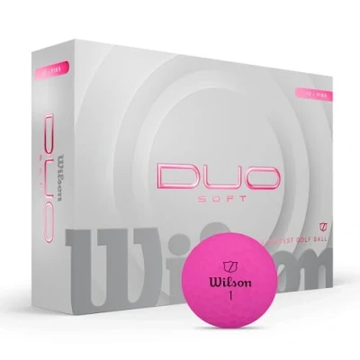 Imagen de Wilson Bolas de Golf Duo Soft, Rosa