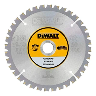 Imagen de DeWalt DT1911 QZ Hoja para sierra circular sin cabl,e 165 x 20 mm, 36D aluminio FTG +3º