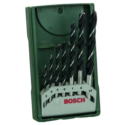 Imagen de Bosch Mini X line Set de 7 brocas para madera (Ø 3/4/5/6/7/8/10 mm)