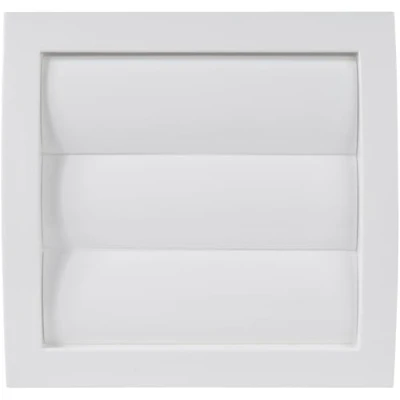 Imagen de Vent Systems Tapa de ventilación blanca 10 cm / 100mm para secadora y tubo del baño. Rejilla exterior. Mantener alejados a los insectos, pájaros roedores