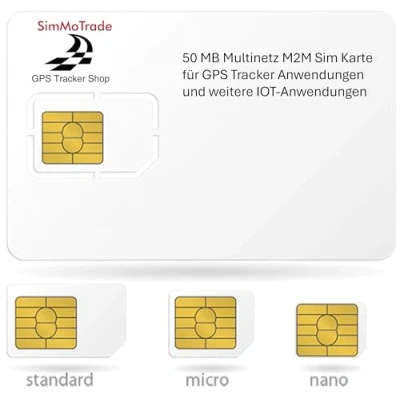 Imagen de Simmotrade® M2M Tarjeta SIM de red múltiple para GPS Tracker, Smart Home, seguridad, sensor transmisión, transmisión datos, City, IOT, triple