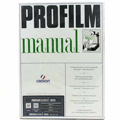 Imagen de Canson Profilm Manual MF 0.1 mm Transparente, Caja A4, 100 hojas