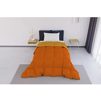 Imagen de Italian Bed Linen Elegant Colcha de Invierno, Naranja/Amarillo, 220x260 cm