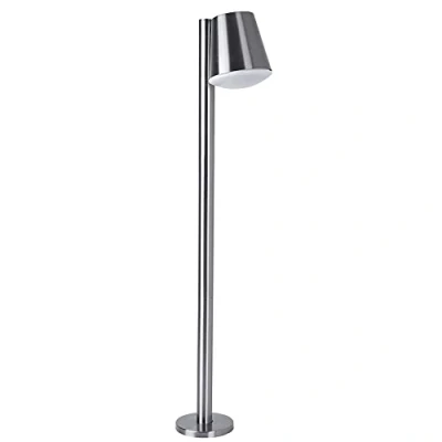 Imagen de Eglo connect Caldiero, C, Lámpara de pie para exteriores acero inoxidable y plástico, color plateado, blanco cálido, regulable, IP44