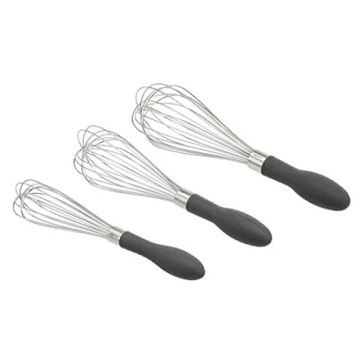 Imagen de Amazon Basics Set de varillas acero inoxidable, grises, 3 unidades