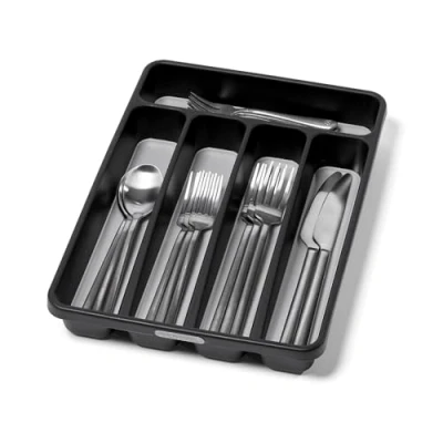 Imagen de madesmart Bandeja para Cubiertos, Granito, clásica con 5 Compartimentos