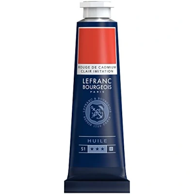 Imagen de Lefranc &amp; Bourgeois Fine Oil Pintura al Óleo, Rojo (Cadmium Red Light Hue), 40 ml