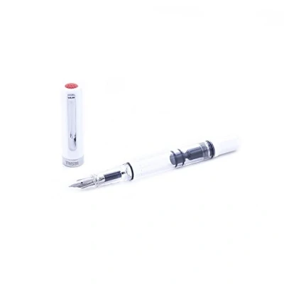 Imagen de TWSBI eco blanc, plume m, demonstrator kolbenfüller, piston fountain, pen