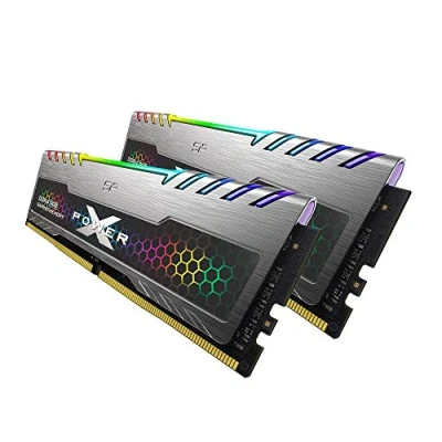 Imagen de SP Silicon Power Módulo de Memoria Escritorio UDIMM 16 GB (8 GBx2) XPOWER RGB para Juegos DDR4 3200 MHz (PC4 25600) 288 Pines CL16 1.35 V bajo Voltaje