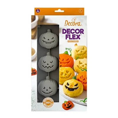 Imagen de DECORA 9260401 MOLDE DE SILICONA CALABAZAS 6 CAVIDADES