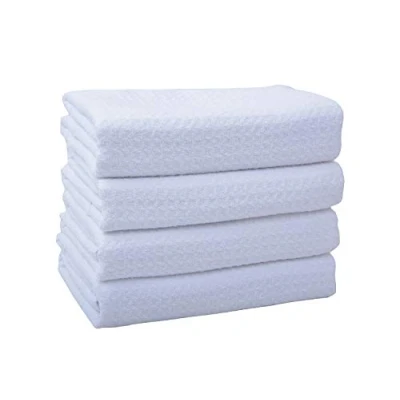 Imagen de VIVOTE Toallas de Cocina,Paños Cocina Microfibra,Toallas Plato súper Suaves y absorbentes, té Barra,Trapo Cocin, Paquete 4,Blanco，40 x 60CM，